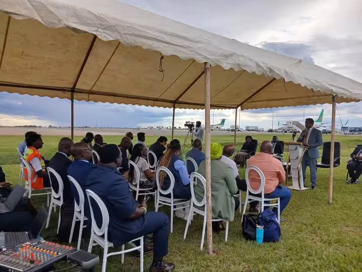 inaugral lilongwe entebbe flight